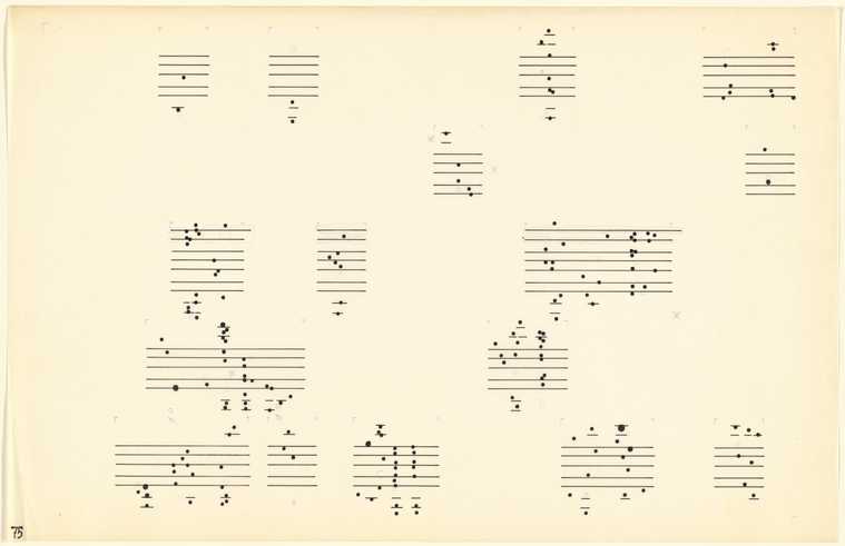Sketches for Atlas eclipticalis by John Cage